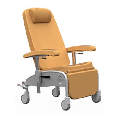 Cadeirão de repouso JMS SAFIRA ESSENTIAL com amortecedores, apoios de braços reguláveis em altura e 4 travões