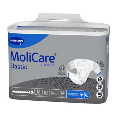 Fraldas MOLICARE PREMIUM ELASTIC 10 GOTAS M (14 uni)