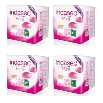 Cuecas-fraldas INDASEC PANT SUPER L (4x10 uni)