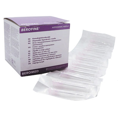 Agulhas hipodérmicas esterilizadas 23G 0,6 x 25mm (100 uni)