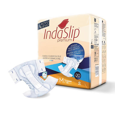 Fraldas INDASLIP PREMIUM M7 (20 uni)