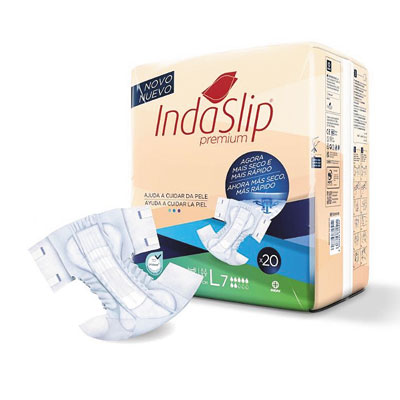 Fraldas INDASLIP PREMIUM L7 (20 uni)
