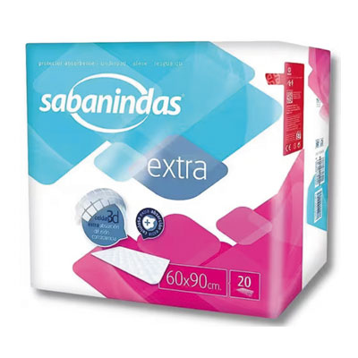 Resguardos descartáveis SABANINDAS EXTRA 60x90 (20 uni)
