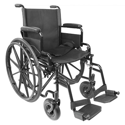 Cadeira de rodas P10027 com cinto de segurança