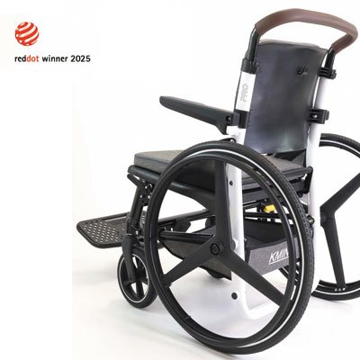 Cadeira de rodas KMINA PRO alumínio K10085, branca