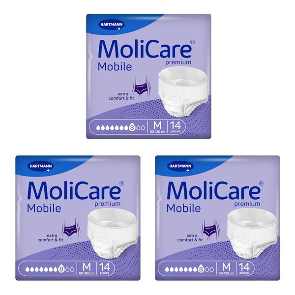 MOLICARE cuecas fraldas 8G M pack